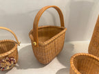 Collection of Four Handwoven Nantucket-Style Baskets Cape Cod, Massachusetts, late 20th century