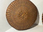 Exceptional American Covered Ash Splint Swing-Handle Basket New England or New York, Circa 1880–1910