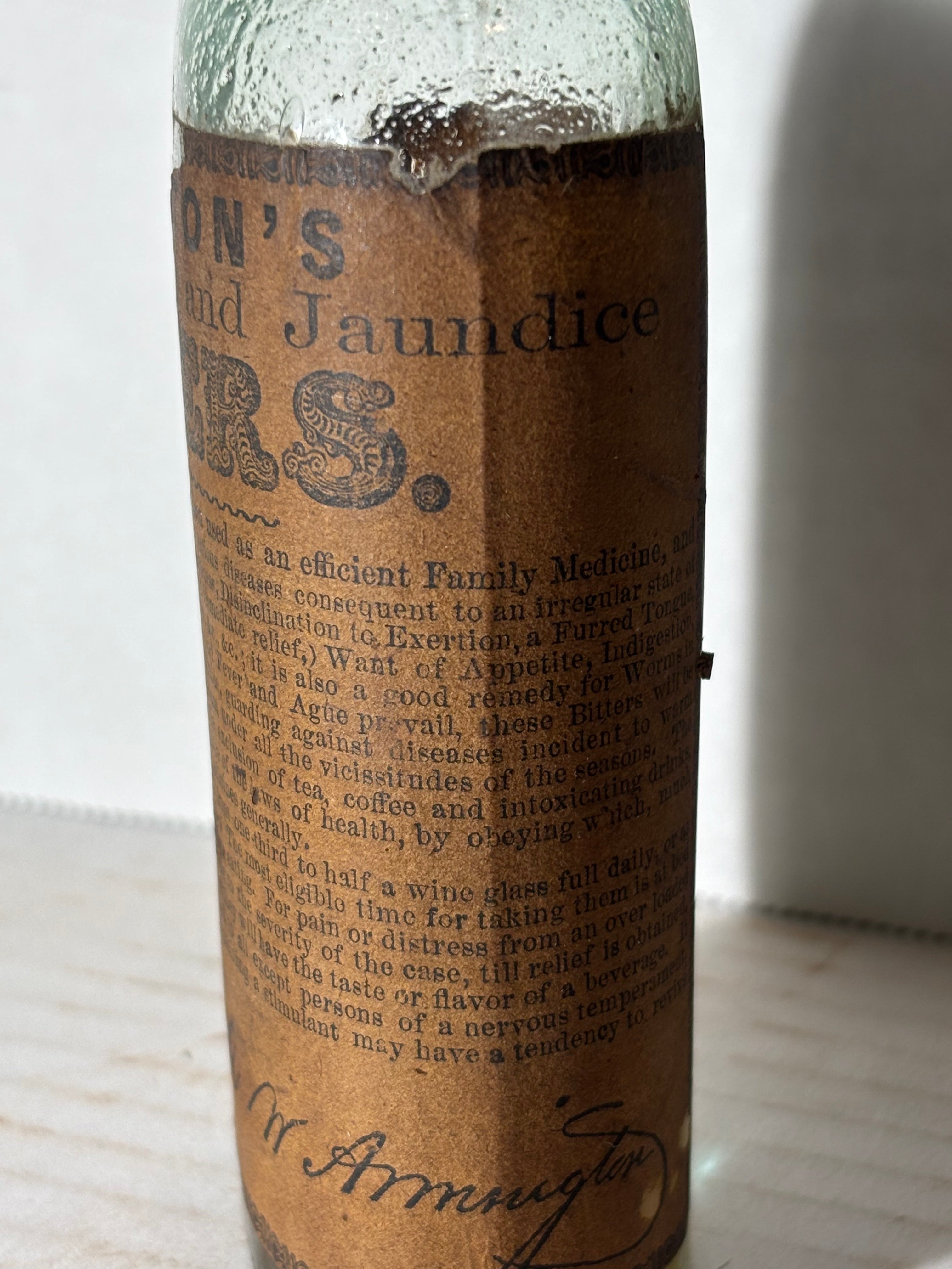 ARMINGTON’S SUPERIOR CATHARTIC AND JAUNDICE BITTERS