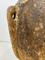 East African Carved & Fiber-Bound Wood Vessel