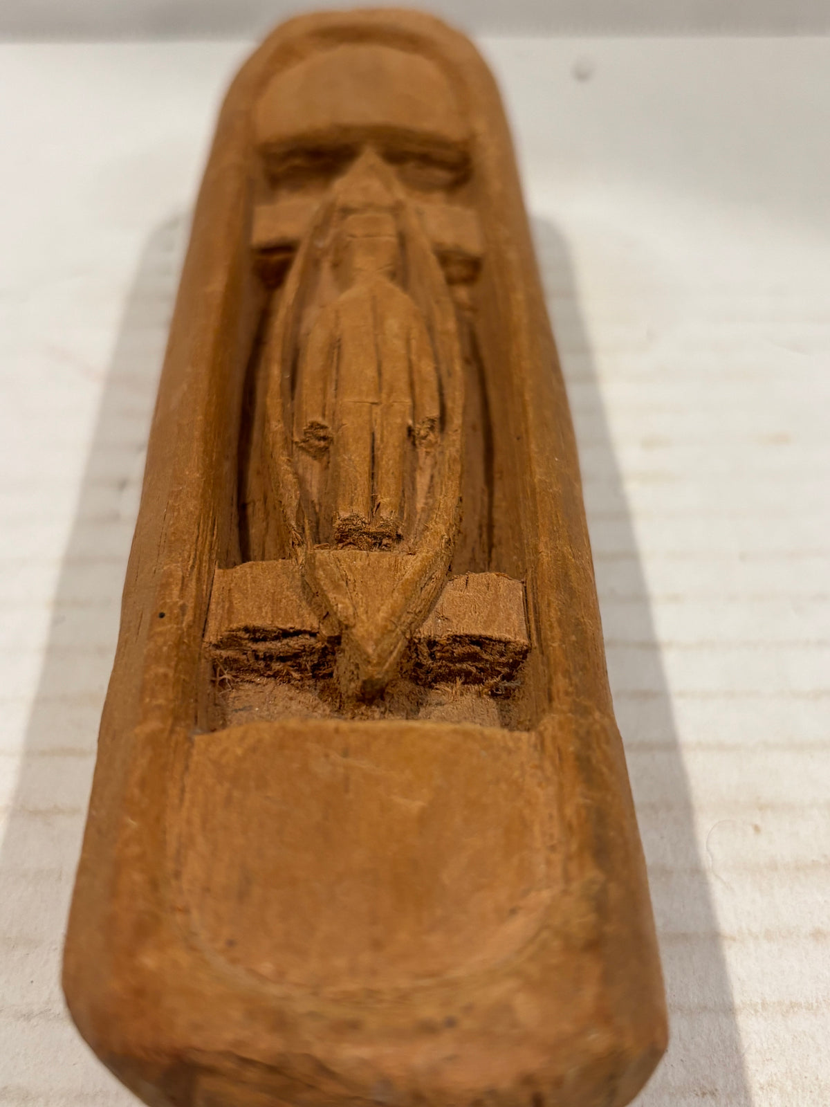 Northwest Coast Indigenous Miniature Carved Canoe with Recumbent Human Figure Southern Northwest Coast, probably Nuu-chah-nulth/Makah cultural sphere