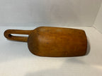 Hand-Carved Folk Art Scoop with Open U-Form Handle American, 19th Century