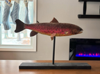 Hand-Carved Folk Art Fish Sculpture