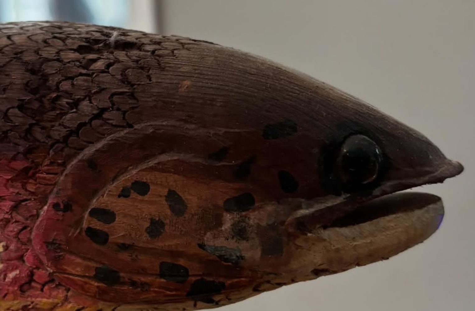 Hand-Carved Folk Art Fish Sculpture
