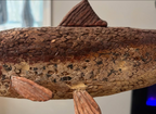 Hand-Carved Folk Art Fish Sculpture