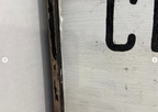CLOSED FOR THE WINTER” DOUBLE-SIDED FOLK TRADE SIGN