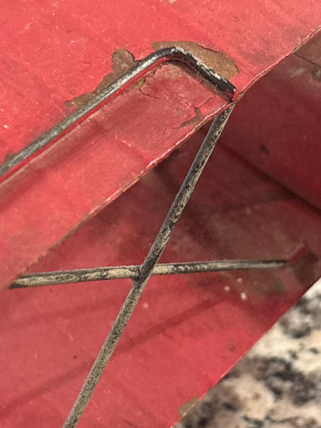 Arcade Pressed-Steel Biplane Toy