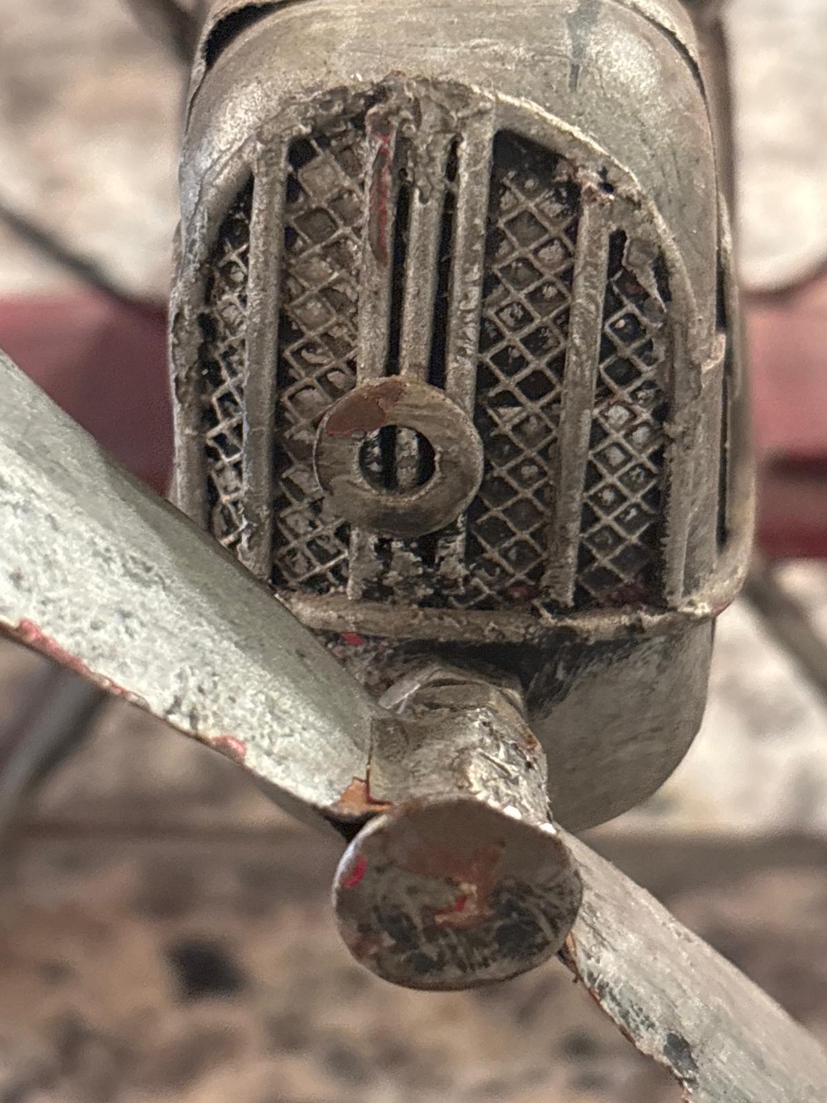 Arcade Pressed-Steel Biplane Toy
