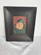 Southern German / Austrian Alpine Papier-Mâché Relief Head, Circa 1850