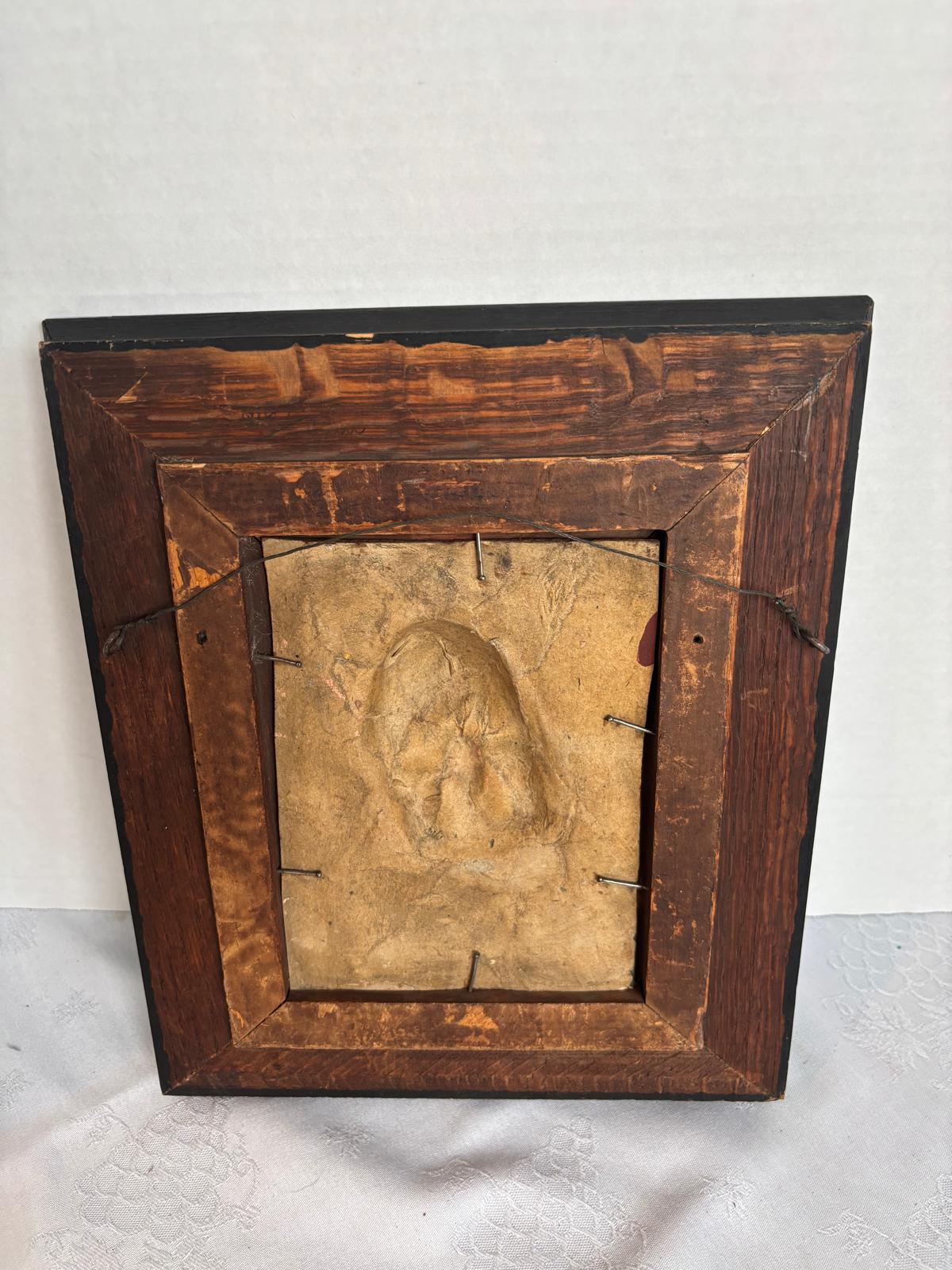 Southern German / Austrian Alpine Papier-Mâché Relief Head, Circa 1850