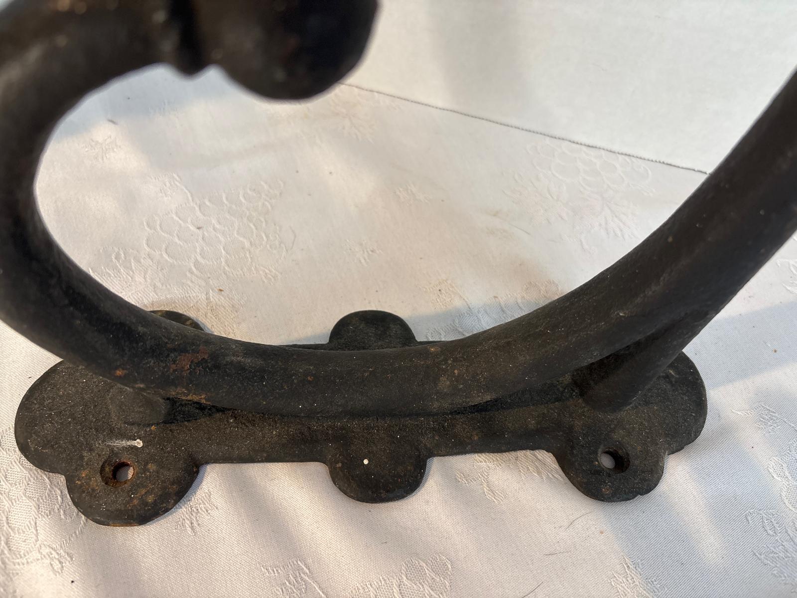 Monumental 19th Century American Cast Iron Harness Bracket Circa 1860–1885