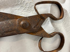 Early American Hand-Forged Iron Shears & Tongs Collection