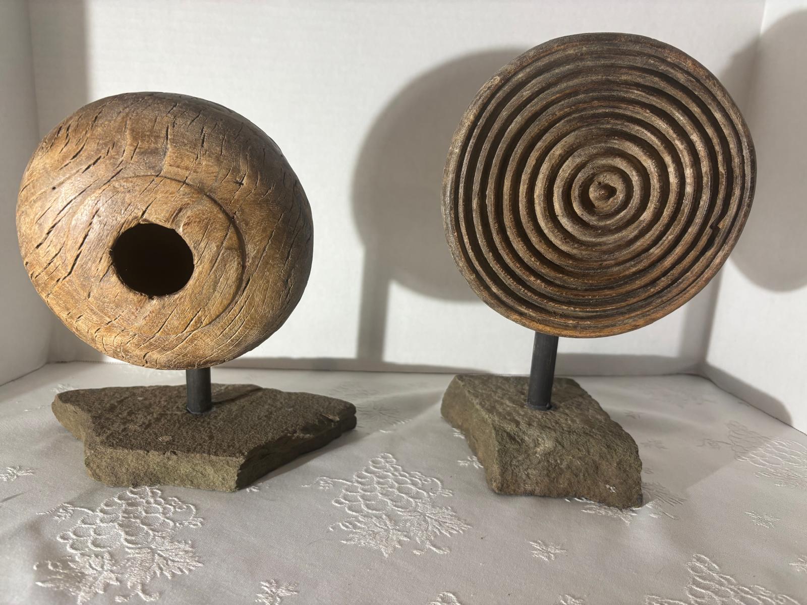Turned Concentric Press Plate  American, likely New England or Mid-Atlantic, circa 1840–1870