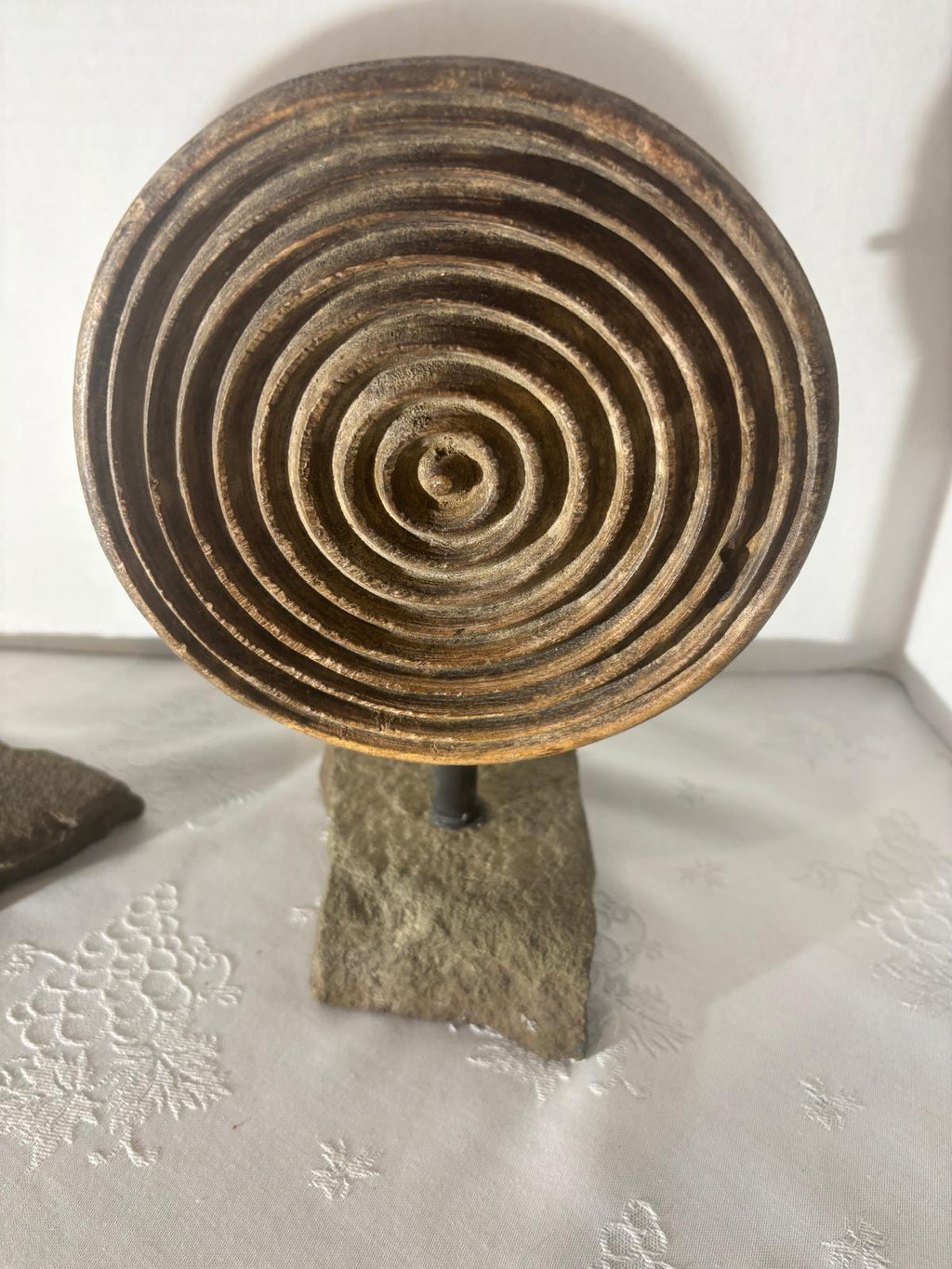 Turned Concentric Press Plate  American, likely New England or Mid-Atlantic, circa 1840–1870