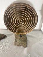 Turned Concentric Press Plate  American, likely New England or Mid-Atlantic, circa 1840–1870