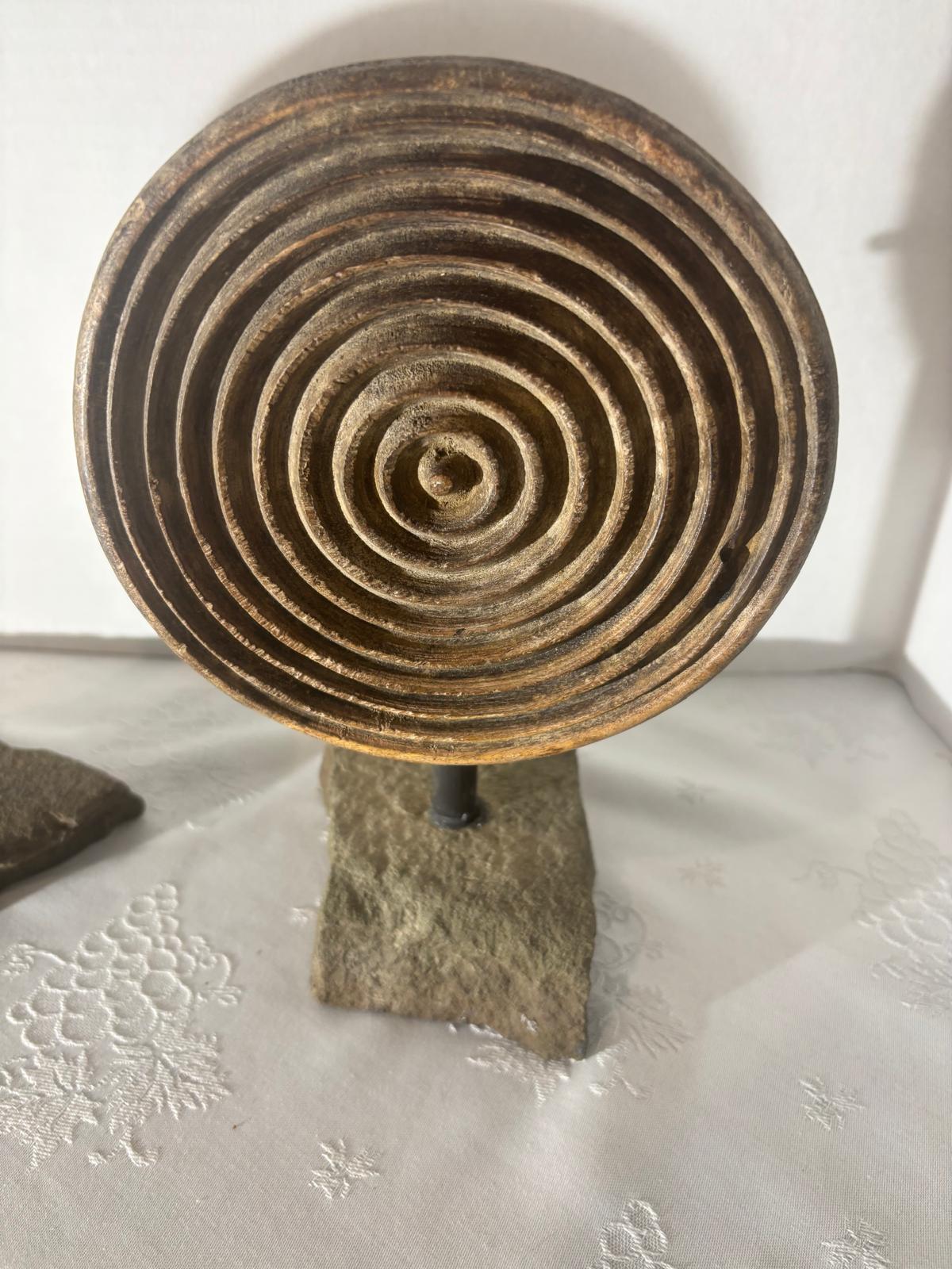 Turned Concentric Press Plate  American, likely New England or Mid-Atlantic, circa 1840–1870