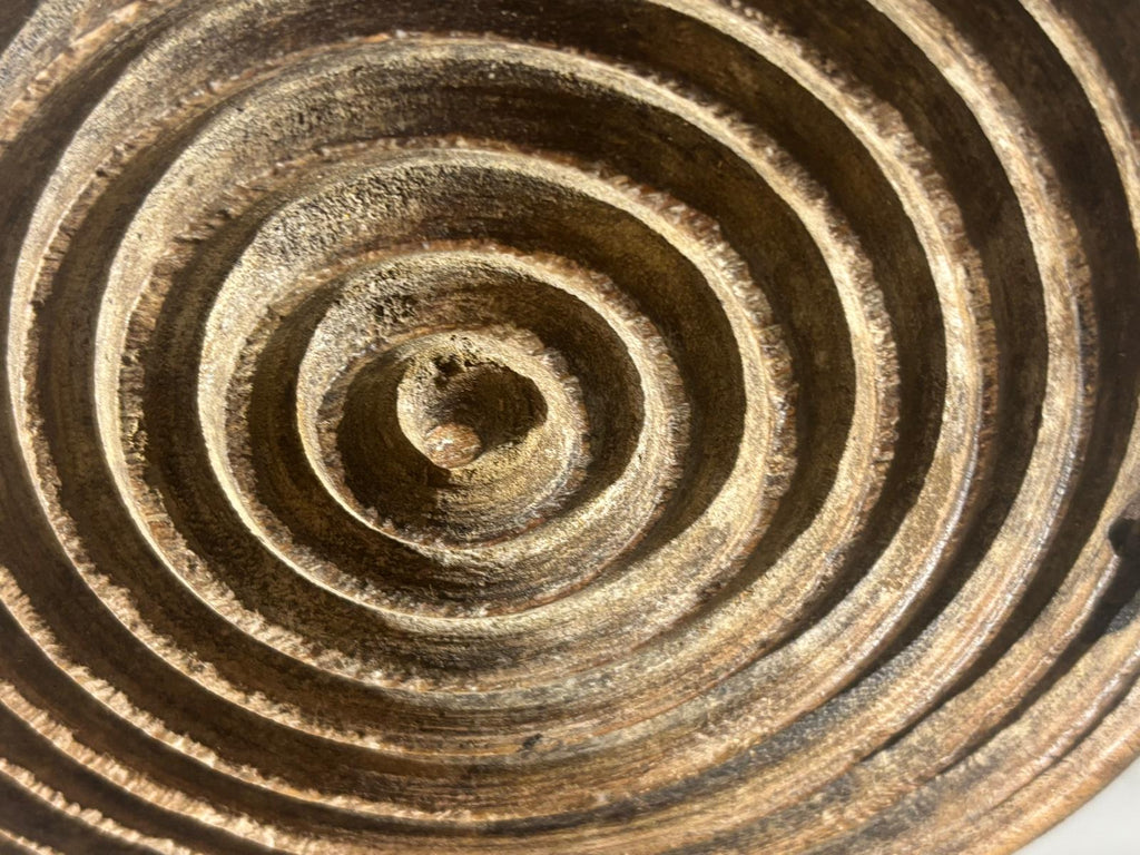 Turned Concentric Press Plate  American, likely New England or Mid-Atlantic, circa 1840–1870