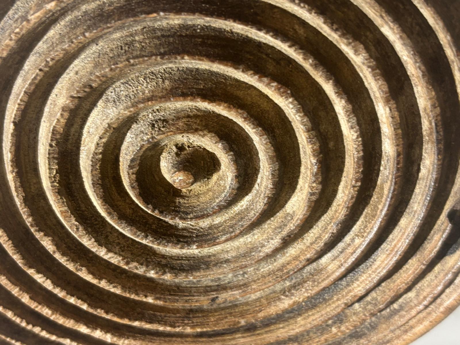 Turned Concentric Press Plate  American, likely New England or Mid-Atlantic, circa 1840–1870