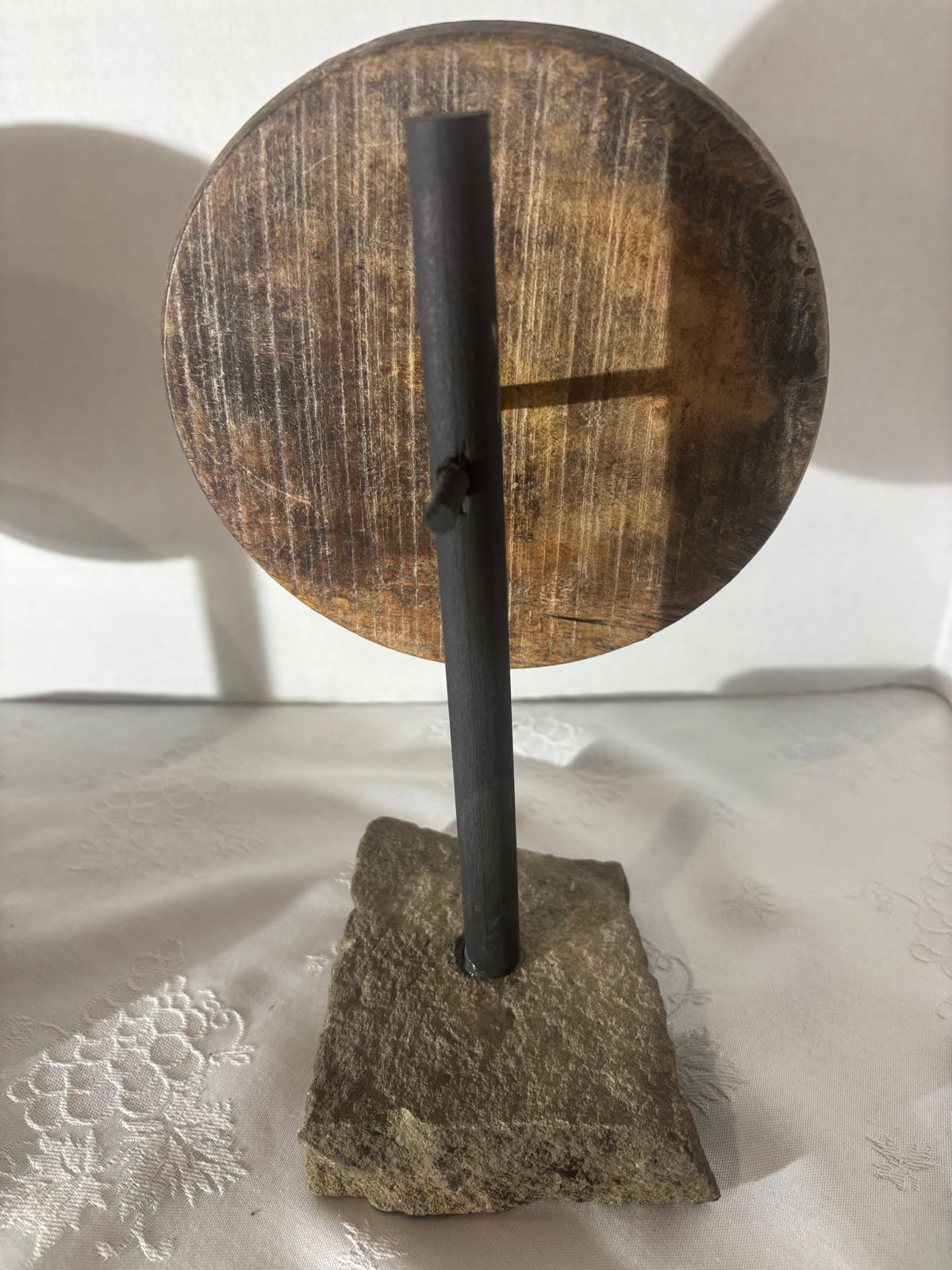 Turned Concentric Press Plate  American, likely New England or Mid-Atlantic, circa 1840–1870