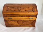 American Tramp Art Dome-Top Stickwork Box  Northeastern United States, circa 1890–1915