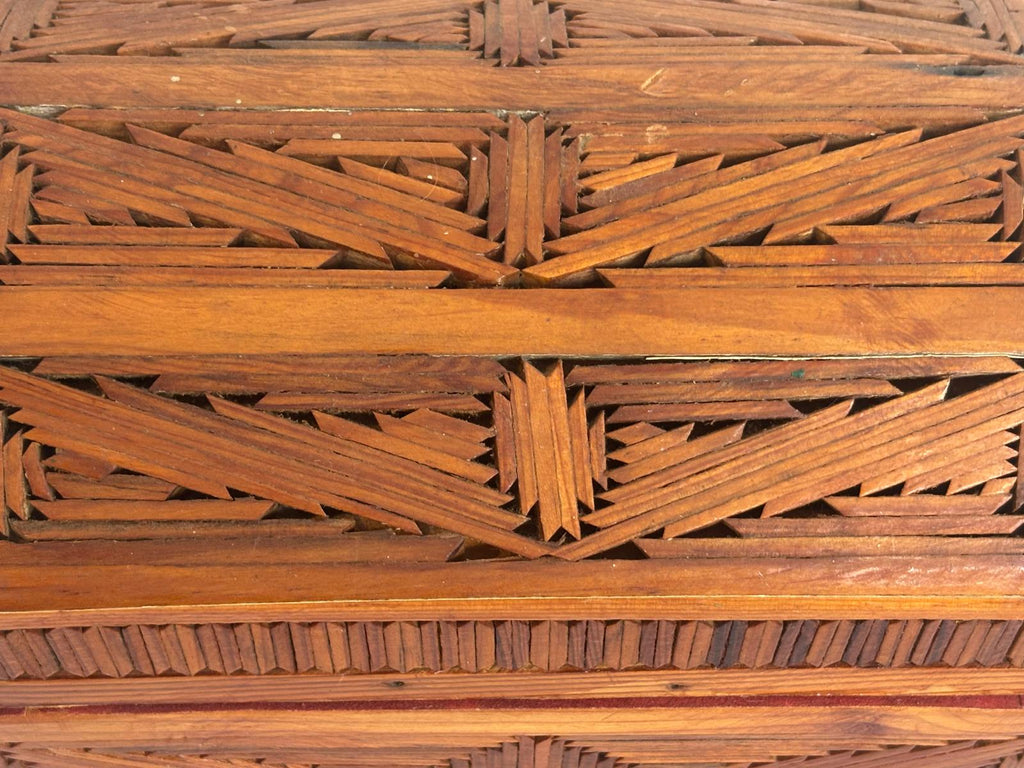 American Tramp Art Dome-Top Stickwork Box  Northeastern United States, circa 1890–1915