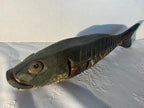 Hand-Carved American Folk Art Fish  Mid-20th Century 15 inches in length