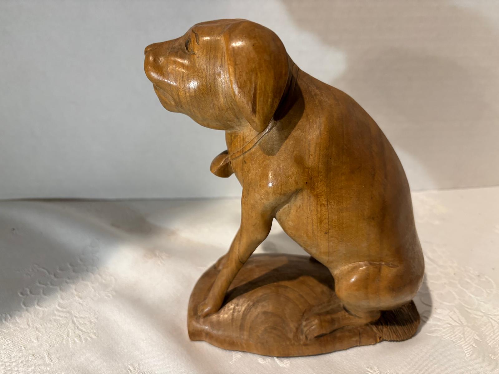 American Folk Carved Wooden Dog, late 19th century (circa 1875–1900).