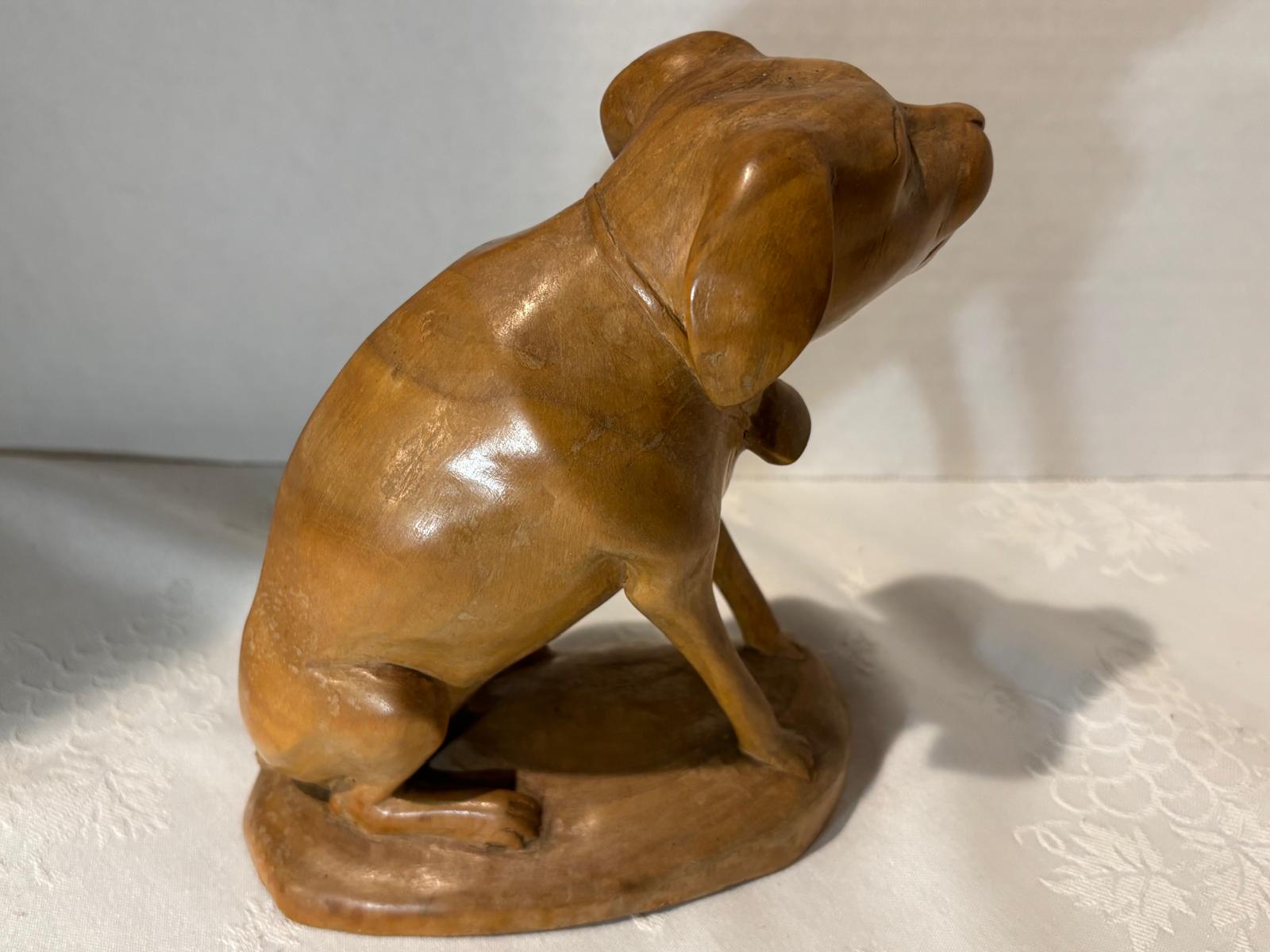 American Folk Carved Wooden Dog, late 19th century (circa 1875–1900).