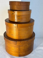 Four Graduated Bentwood Pantry Boxes from the Workshop of Thomas Annett, East Jaffrey, New Hampshire, Circa 1845–1870