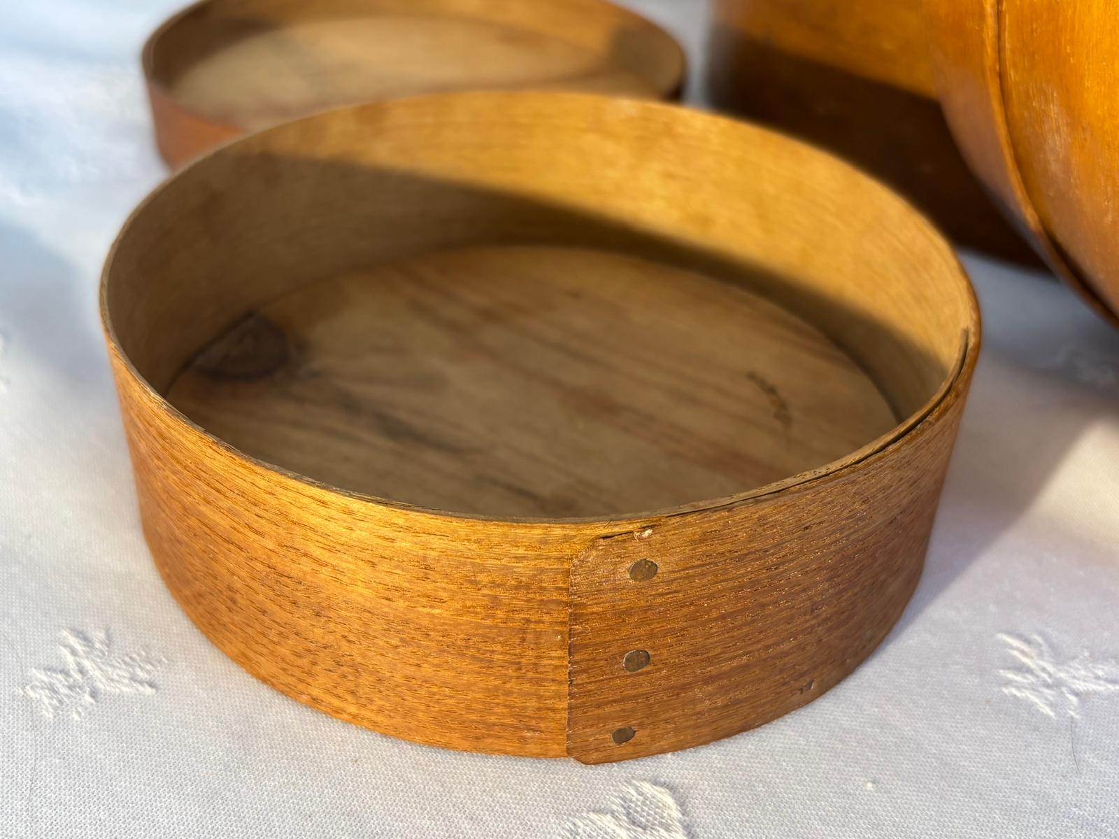 Four Graduated Bentwood Pantry Boxes from the Workshop of Thomas Annett, East Jaffrey, New Hampshire, Circa 1845–1870