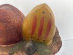 American Polychrome Chalkware Fruit Compote Circa 1900–1915