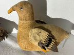 Pair of “Flippity Flop” Velveteen Mechanical Pull Toy Ducks  American, Circa 1915–1925