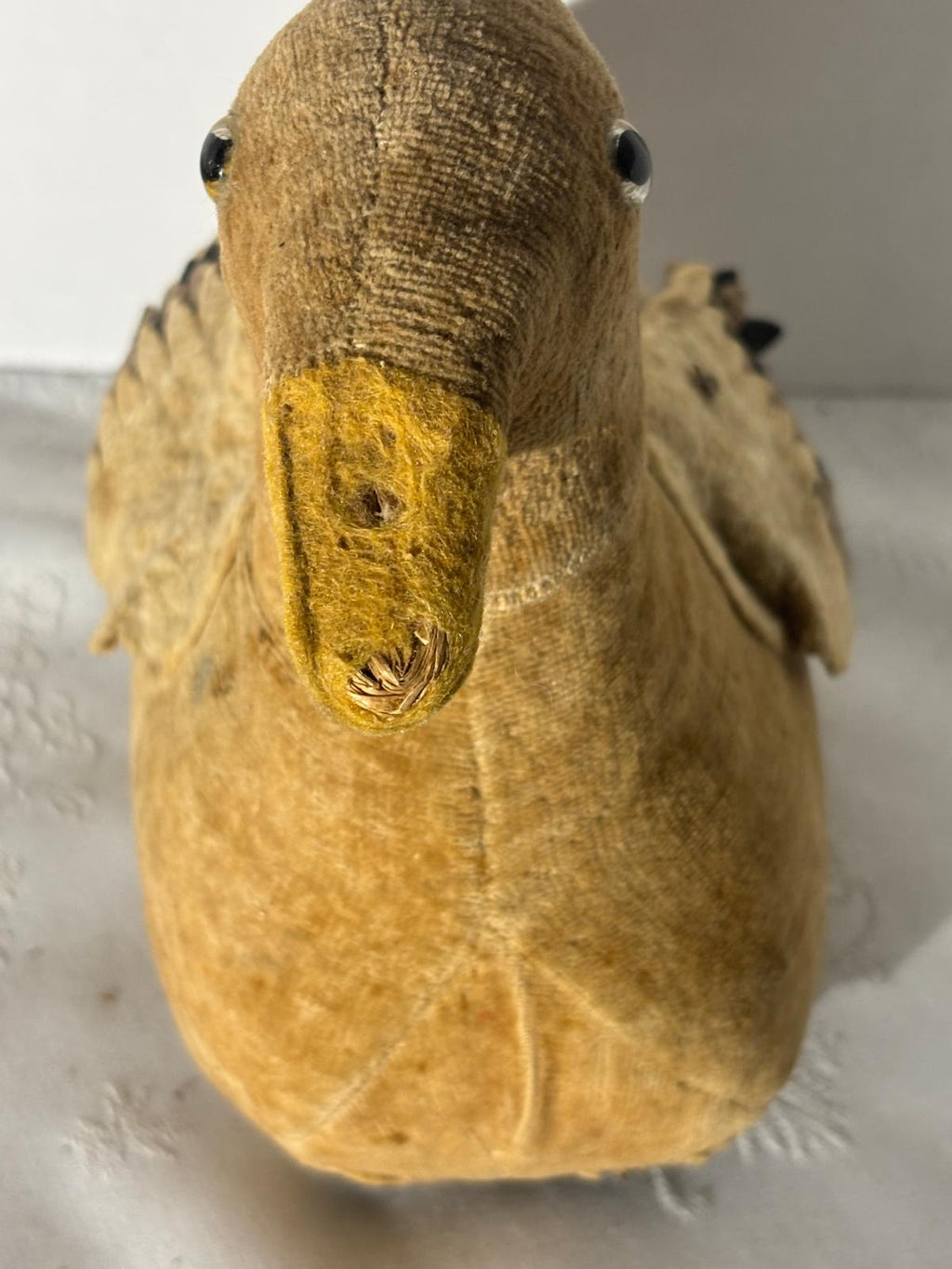 Pair of “Flippity Flop” Velveteen Mechanical Pull Toy Ducks  American, Circa 1915–1925