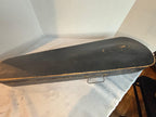Patriotic Lion-Head Violin with Hand-Painted American Eagle, in Original Coffin Case Inscribed “James Tucker” , likely made in Germany, exported to the U.S mid-19th century
