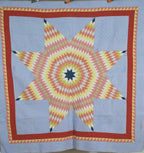 Pennsylvania Mennonite Lone Star Quilt, Circa 1890–1910