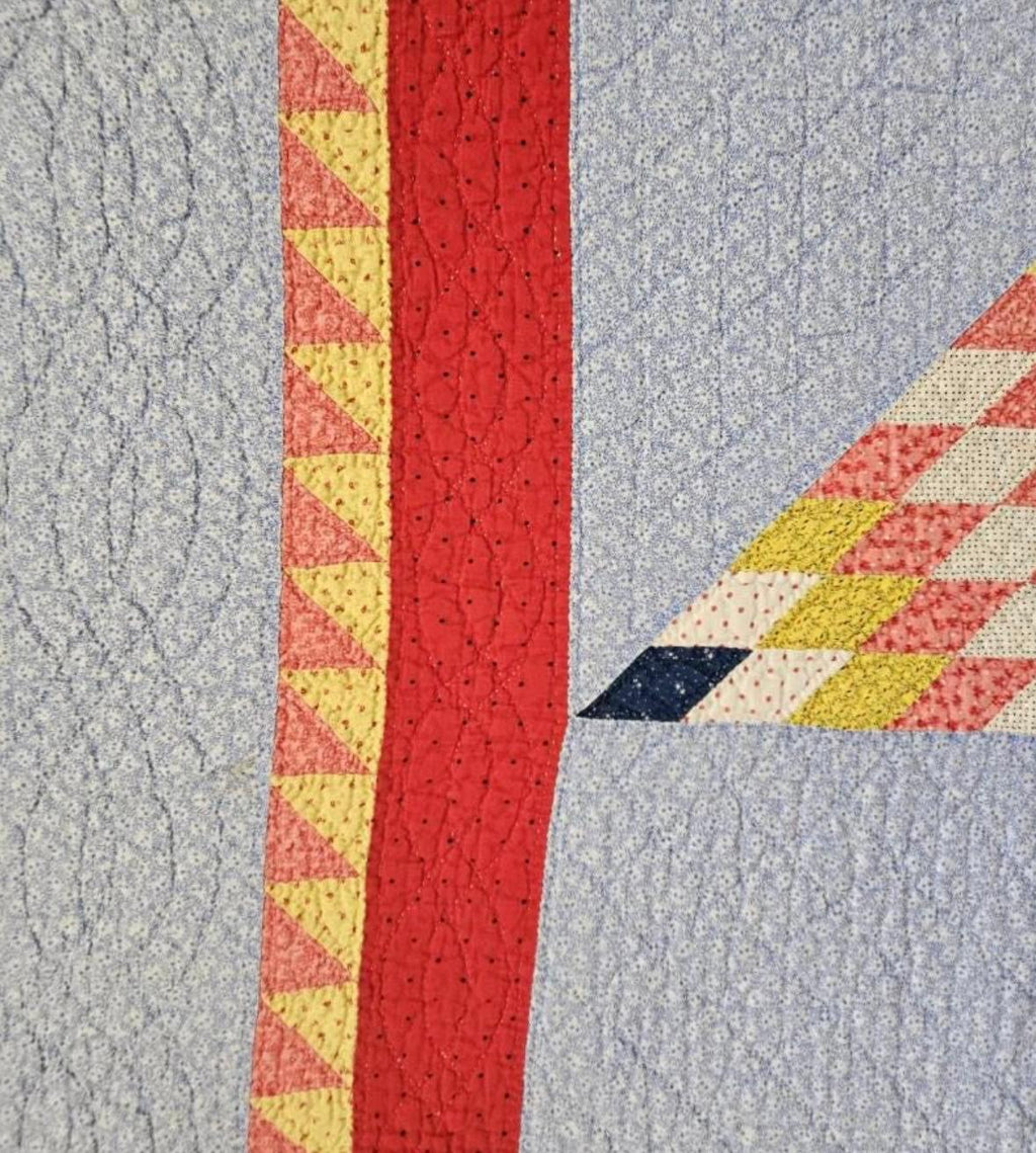 Pennsylvania Mennonite Lone Star Quilt, Circa 1890–1910