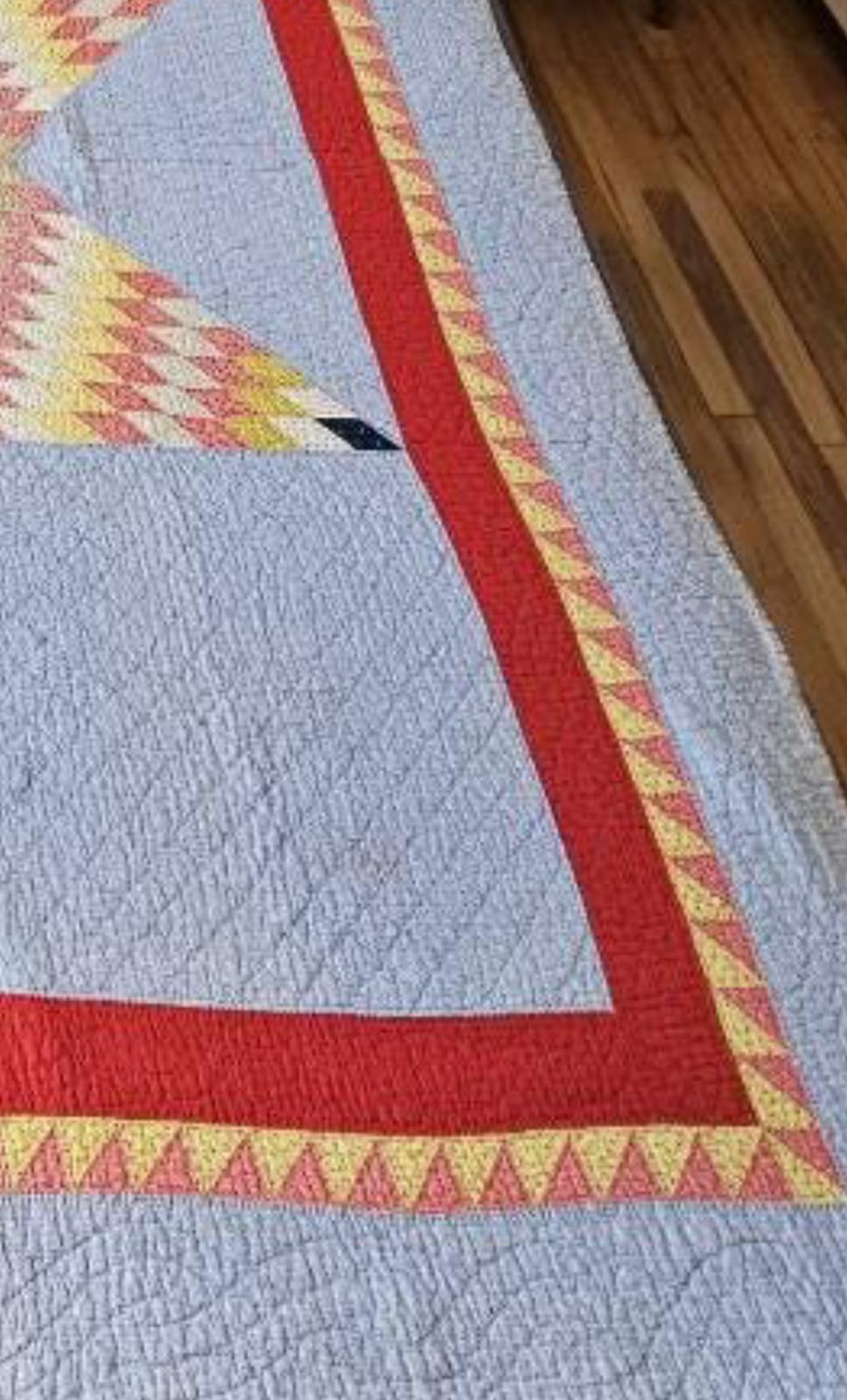 Pennsylvania Mennonite Lone Star Quilt, Circa 1890–1910