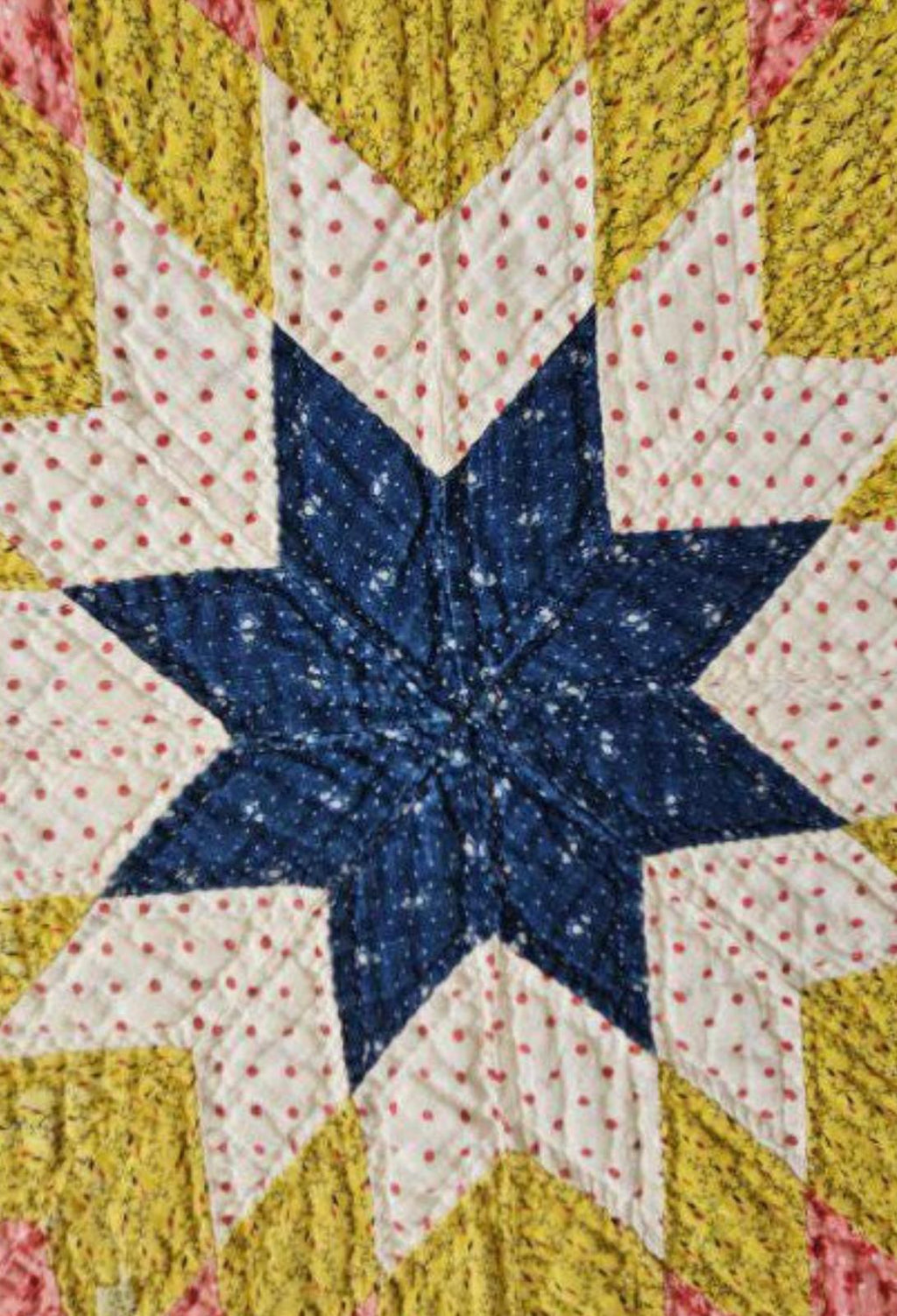 Pennsylvania Mennonite Lone Star Quilt, Circa 1890–1910