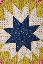 Pennsylvania Mennonite Lone Star Quilt, Circa 1890–1910