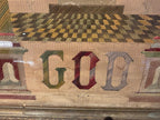 American Masonic Needlework Sampler — “Trust in God” Gertrude O’Conner, Harvey, Illinois, circa 1880s