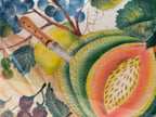 American Theorem Fruit Still Life on Velvet, Signed “C.M.C.”, Late 19th Century