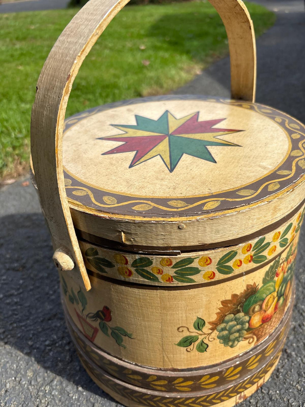 Hand-Painted American Firkin, c. 1880–1900