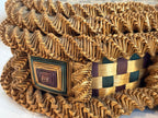19th Century American or European Folk Art Fancy Splint Heart-Shaped Sewing Basket