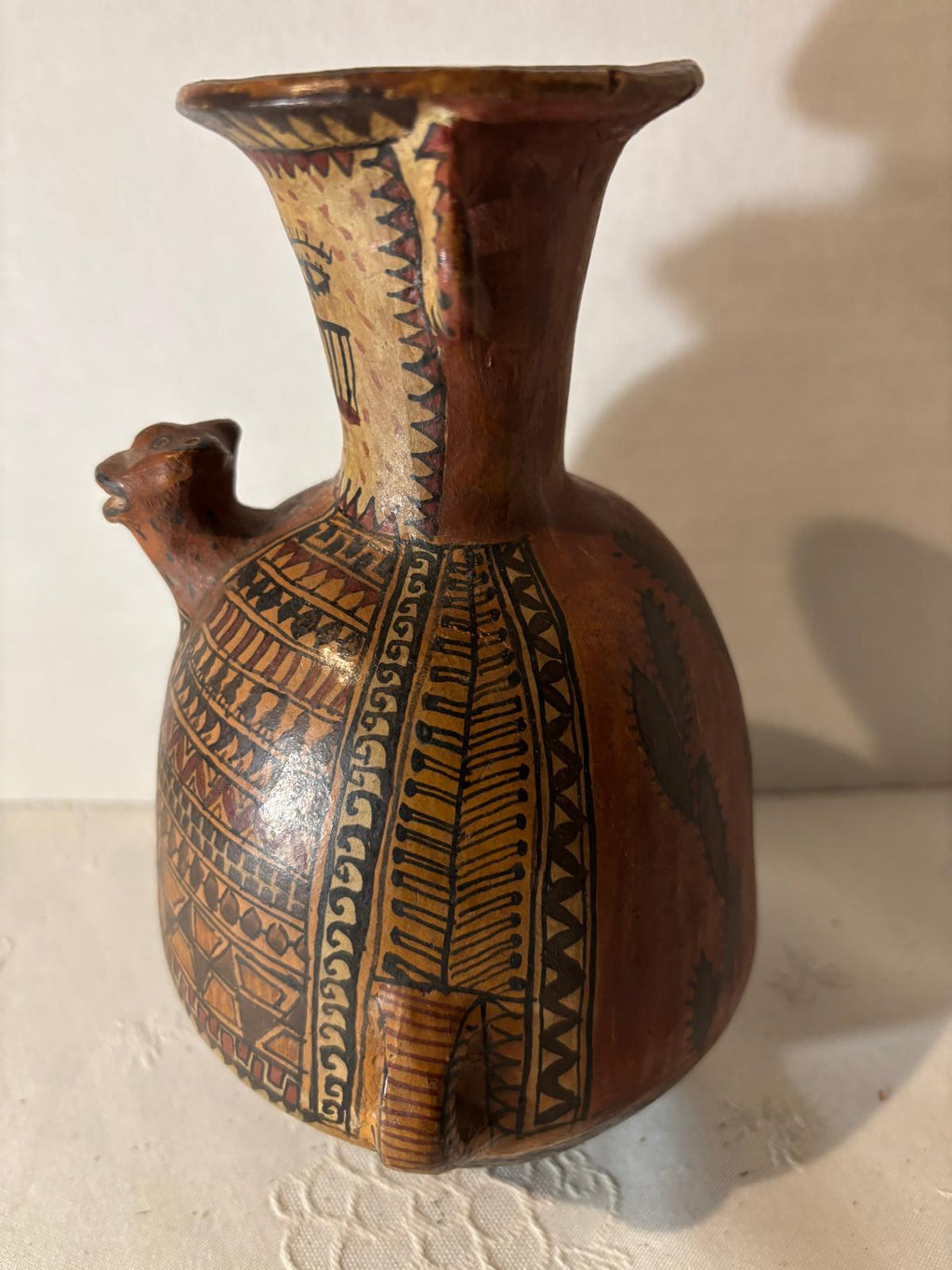 Early 20th Century Peruvian Nazca-Revival Effigy Vessel circa 1915–1935