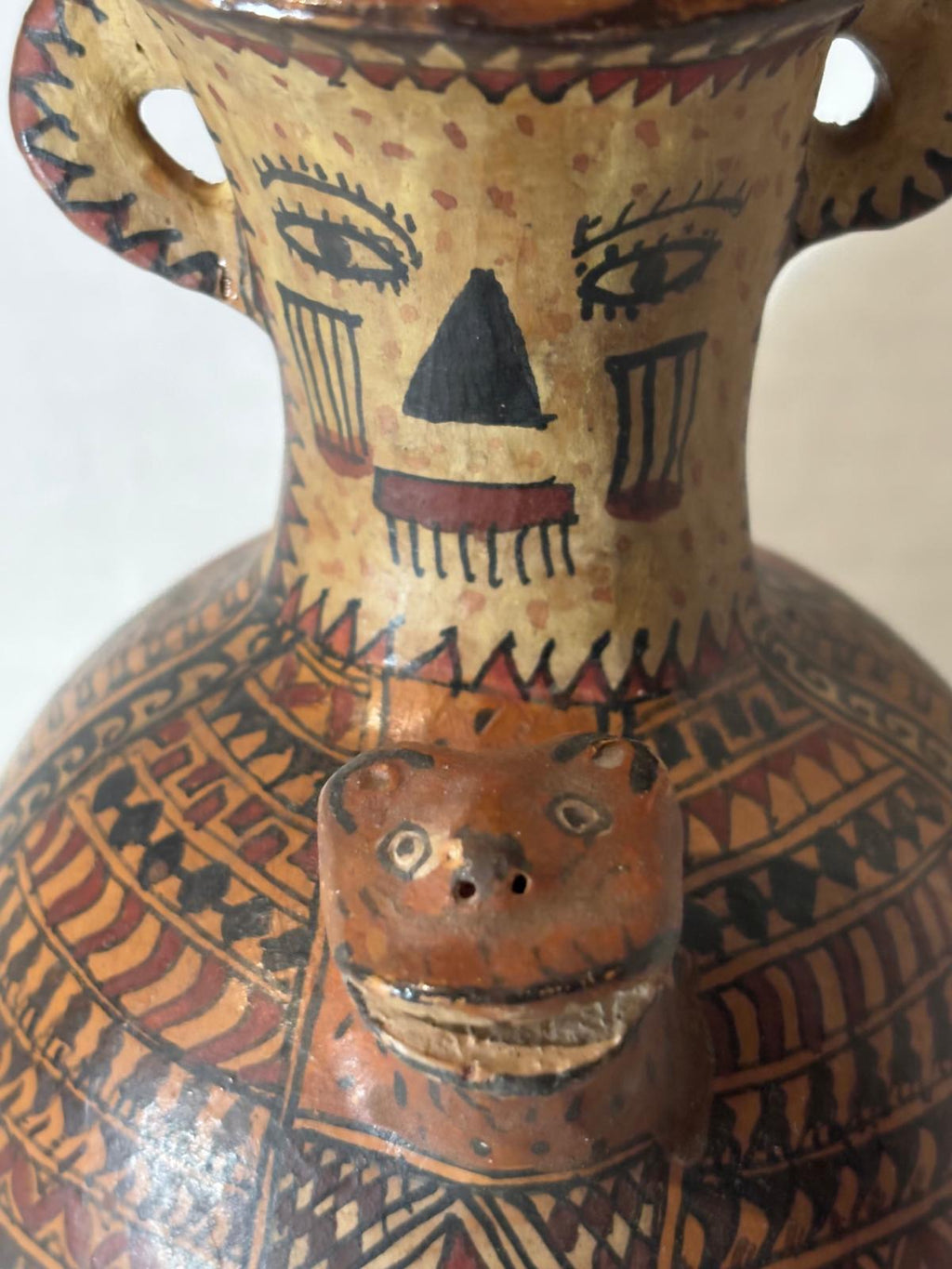 Early 20th Century Peruvian Nazca-Revival Effigy Vessel circa 1915–1935
