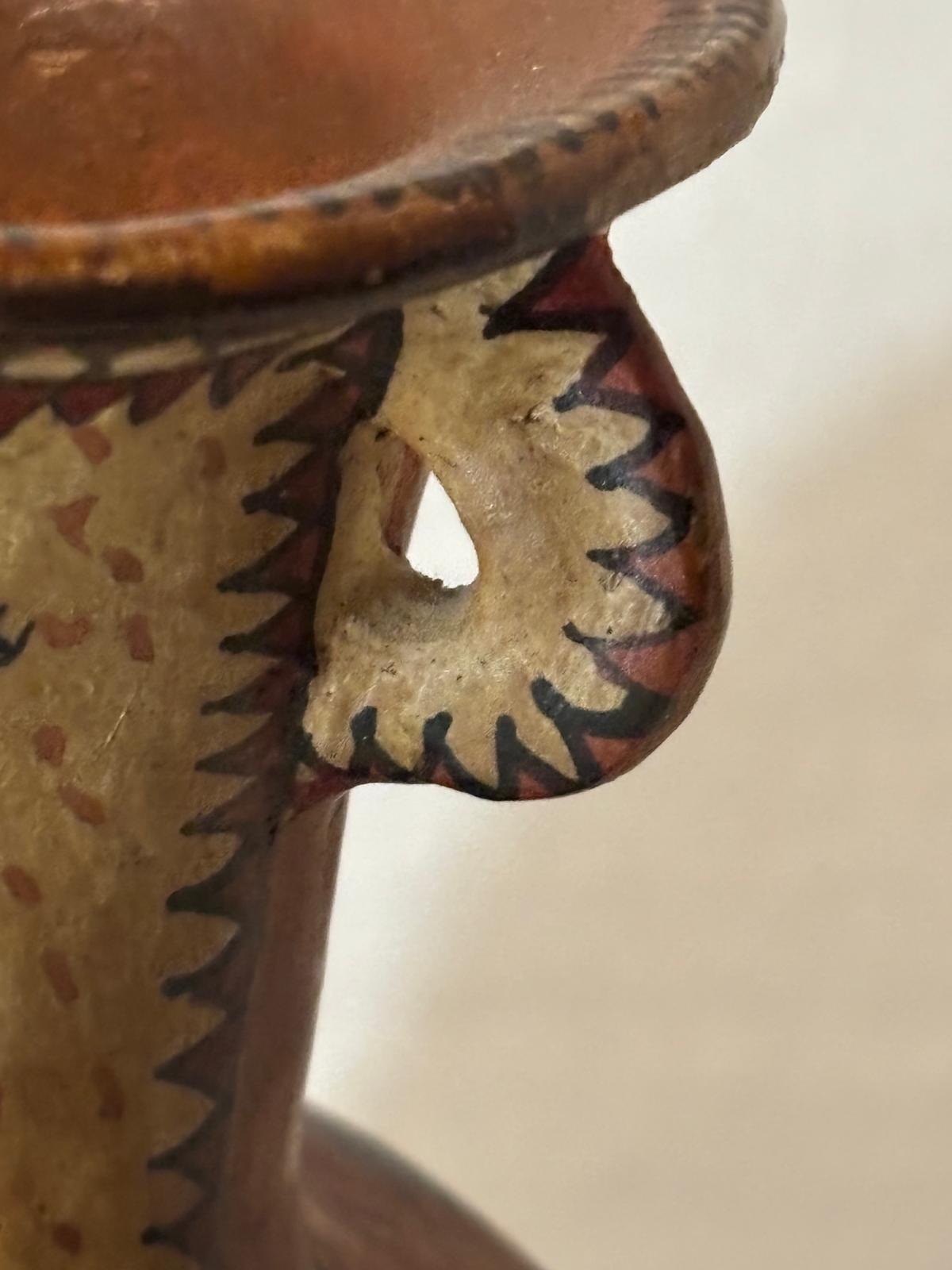 Early 20th Century Peruvian Nazca-Revival Effigy Vessel circa 1915–1935