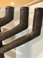 Monumental Folk-Carved Masonic Seven-Light Candelabrum (“Candle-Tree”), signed “MAX FERNAND,” c. 1925–1945.
