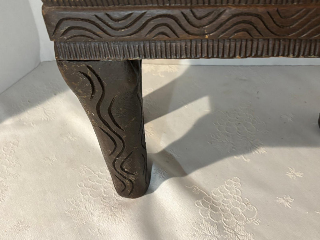 Monumental Folk-Carved Masonic Seven-Light Candelabrum (“Candle-Tree”), signed “MAX FERNAND,” c. 1925–1945.