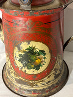 Large Decorated Toleware Coffee Pot, American, mid-19th century.