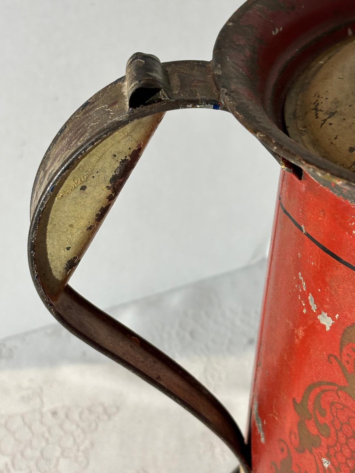 Large Decorated Toleware Coffee Pot, American, mid-19th century.